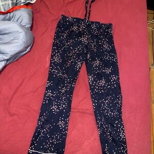 Women’s Victoria Secret Navy Blue Patterned PJ Pants